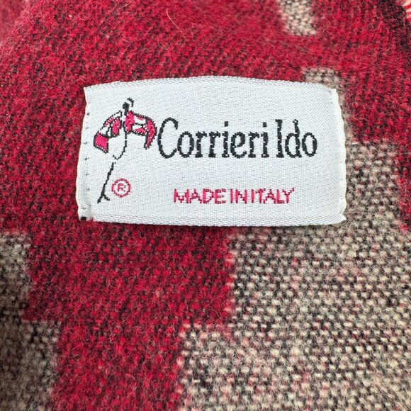 Corrieri Ido 100% Lambswool scarf wrap  Italian made in Italy - Picture 5 of 9